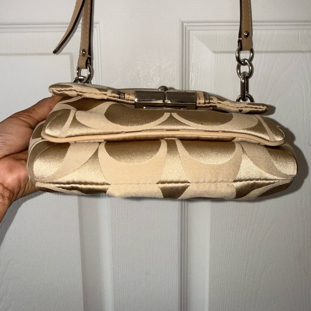 NWOT - Coach Kristin Signature Pleated Flap Crossbody Bag - Picture 12 of 14